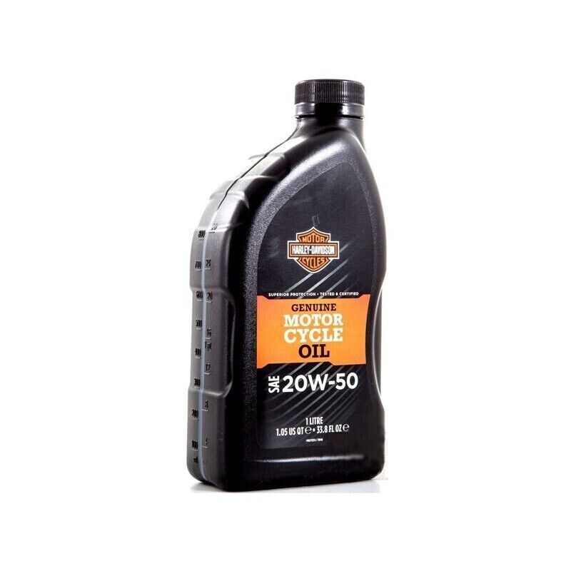 Olio motore 20W-50 Genuine Harley Davidson 1 litro per Sportster Softail Dyna Touring